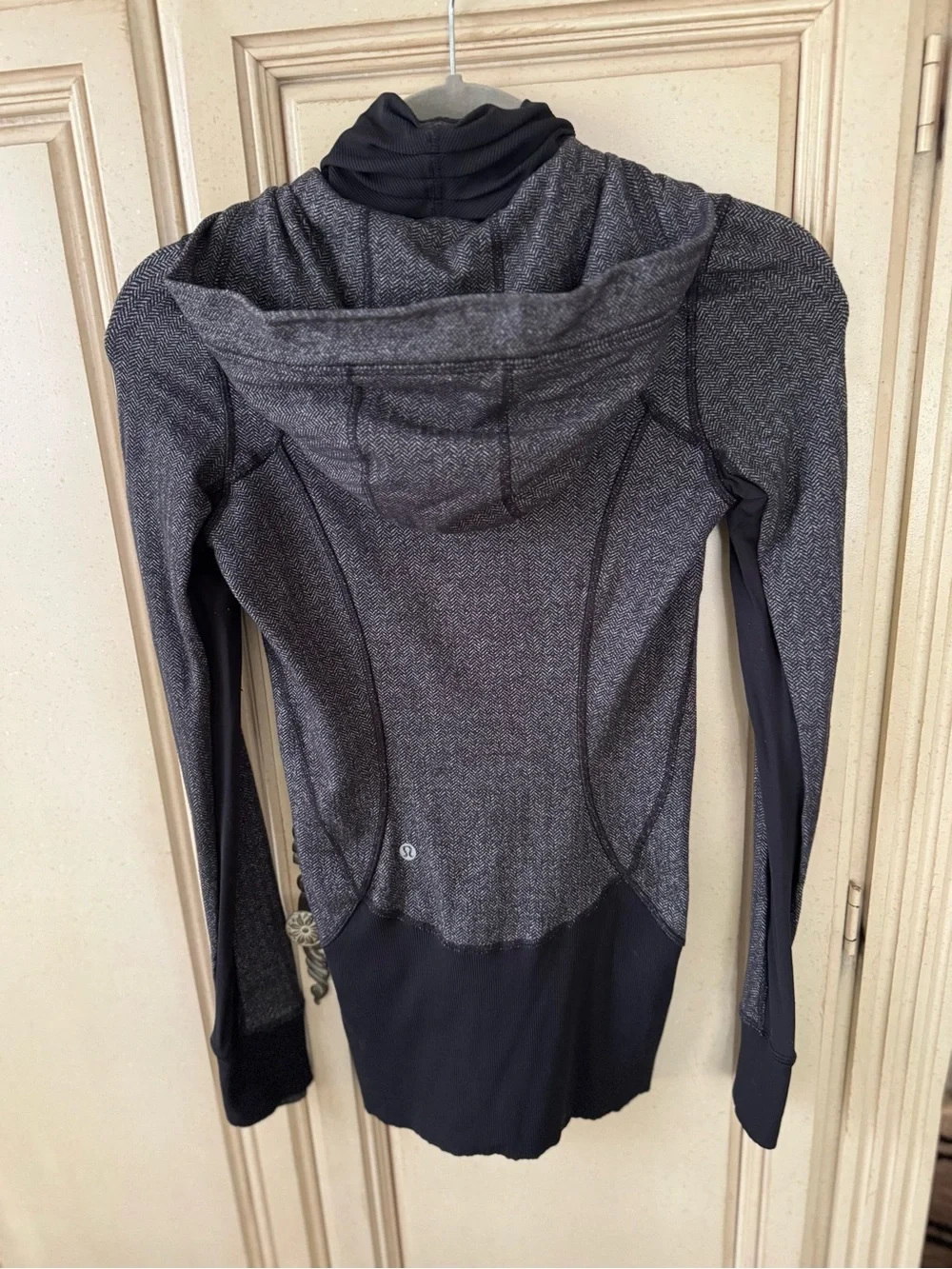 lululemon athletica Gray/Black Zip Hoodie Jacket